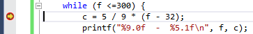 Breakpoint im Quellcode
